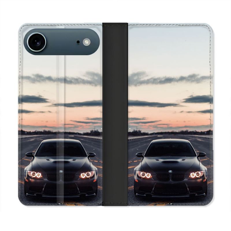 Housse cuir portefeuille Pour Iphone 17 Air BMW Serie