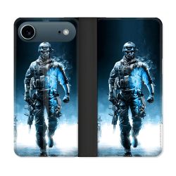 Housse cuir portefeuille Pour Iphone 17 Air Call Of Duty Guerrier