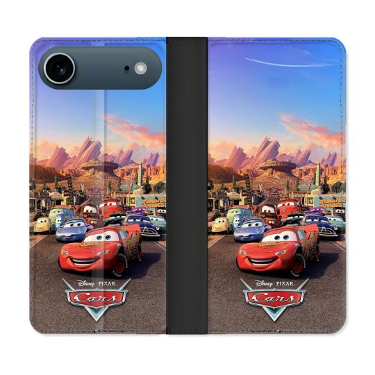Housse cuir portefeuille Pour Iphone 17 Air Cars Affiche