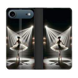 Housse cuir portefeuille Pour Iphone 17 Air Danseuse Lumière