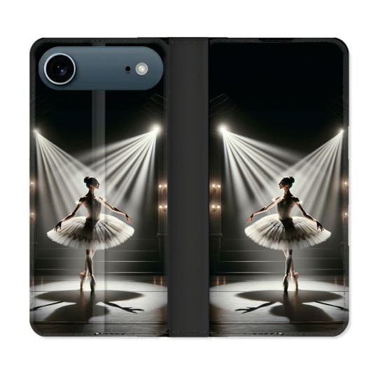 Housse cuir portefeuille Pour Iphone 17 Air Danseuse Lumière