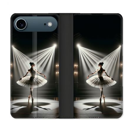 Housse cuir portefeuille Pour Iphone 17 Air Danseuse Lumière