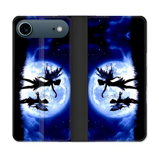 Housse cuir portefeuille Pour Iphone 17 Air Fantastique Fee Lune