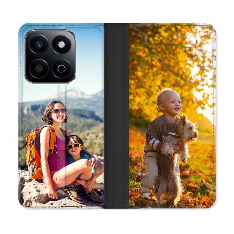 Housse Cuir Portefeuille Personnalisée Pour Honor 200 Smart 5G