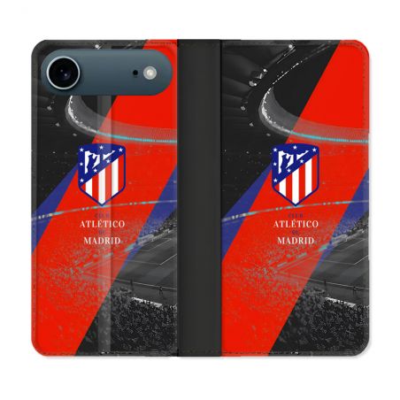 Housse cuir portefeuille Pour Iphone 17 Air Foot Athletico Madrid