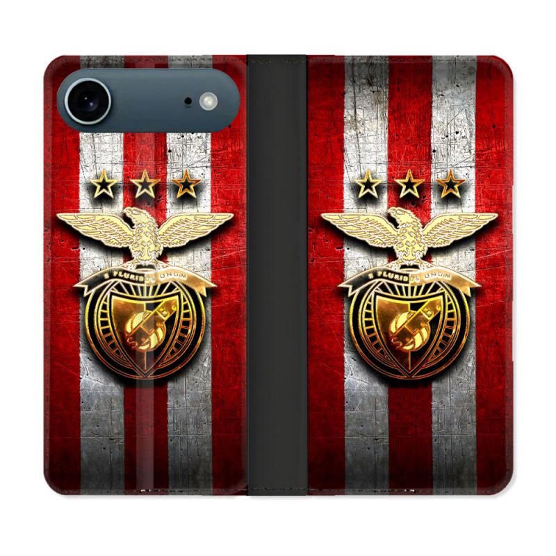 Housse cuir portefeuille Pour Iphone 17 Air Foot Benfica
