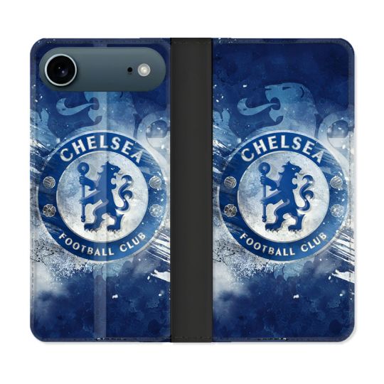 Housse cuir portefeuille Pour Iphone 17 Air Foot Chelsea