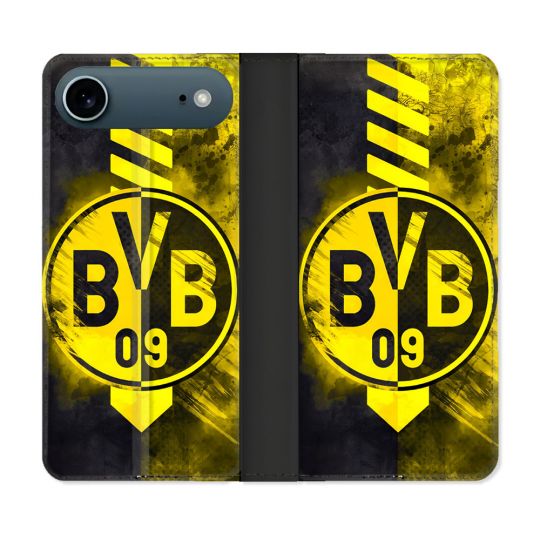 Housse cuir portefeuille Pour Iphone 17 Air Foot Dortmund