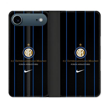 Housse cuir portefeuille Pour Iphone 17 Air Foot Inter Milan