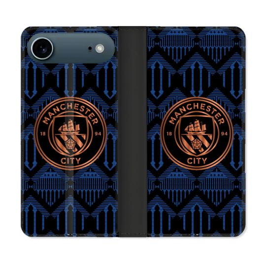 Housse cuir portefeuille Pour Iphone 17 Air Foot Manchester City