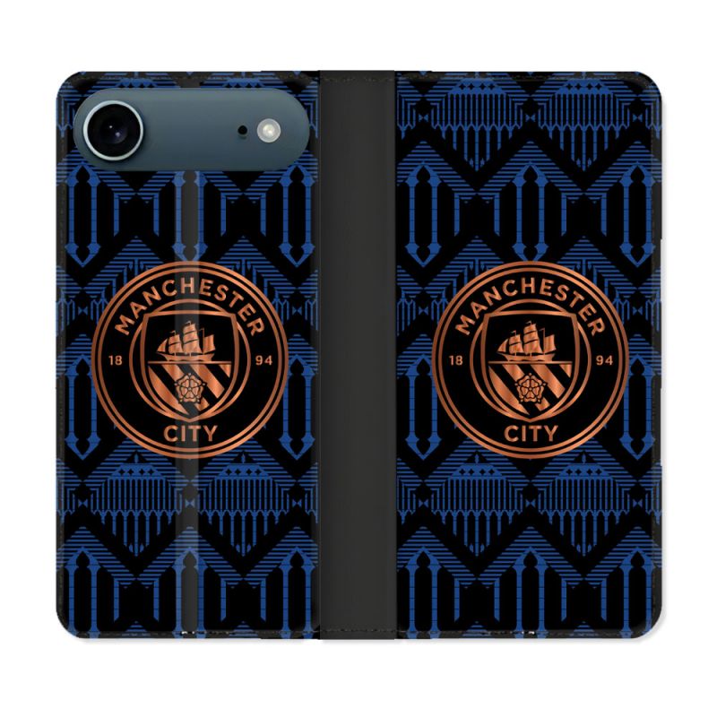 Housse cuir portefeuille Pour Iphone 17 Air Foot Manchester City