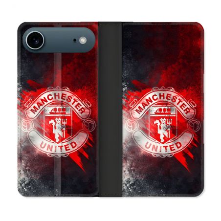 Housse cuir portefeuille Pour Iphone 17 Air Foot Manchester United