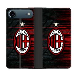 Housse cuir portefeuille Pour Iphone 17 Air Foot Milan AC