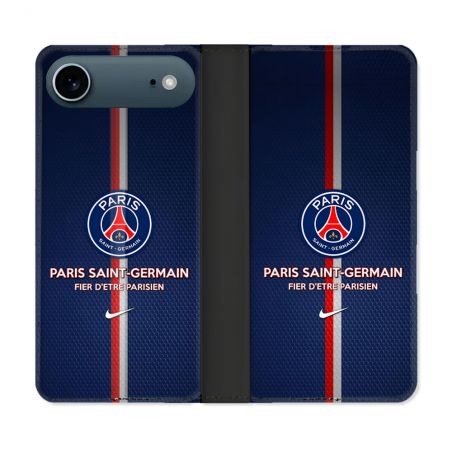Housse cuir portefeuille Pour Iphone 17 Air Foot PSG Fier