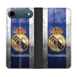 Housse cuir portefeuille Pour Iphone 17 Air Foot Real Madrid