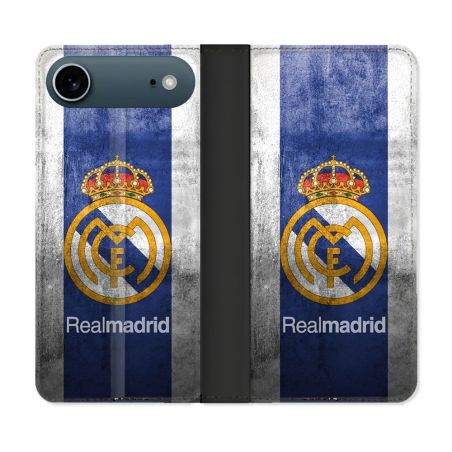 Housse cuir portefeuille Pour Iphone 17 Air Foot Real Madrid
