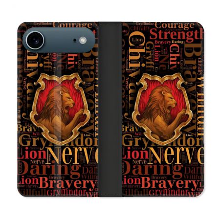 Housse cuir portefeuille Pour Iphone 17 Air Harry Potter Griffondor