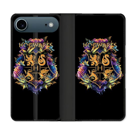 Housse cuir portefeuille Pour Iphone 17 Air Harry Potter Hogwarts