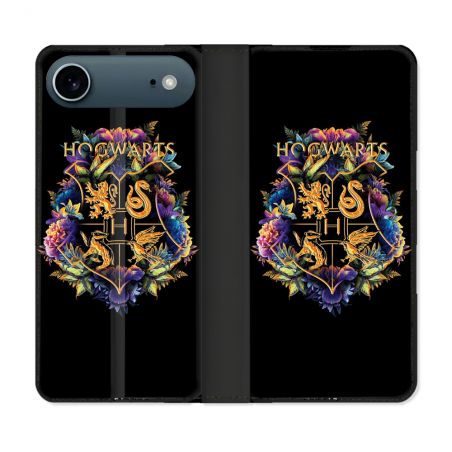 Housse cuir portefeuille Pour Iphone 17 Air Harry Potter Hogwarts