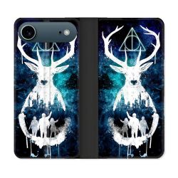 Housse cuir portefeuille Pour Iphone 17 Air Harry Potter Patronome