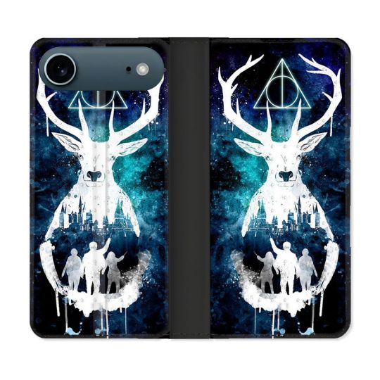 Housse cuir portefeuille Pour Iphone 17 Air Harry Potter Patronome