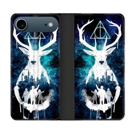 Housse cuir portefeuille Pour Iphone 17 Air Harry Potter Patronome