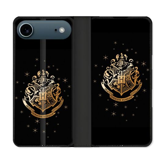Housse cuir portefeuille Pour Iphone 17 Air Harry Potter Poudlard