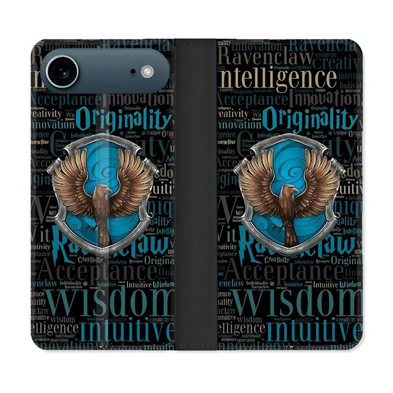 Housse cuir portefeuille Pour Iphone 17 Air Harry Potter Serdaigle