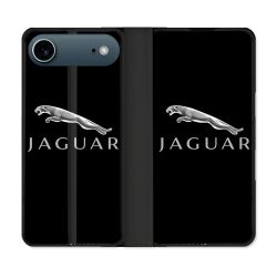 Housse cuir portefeuille Pour Iphone 17 Air Jaguar