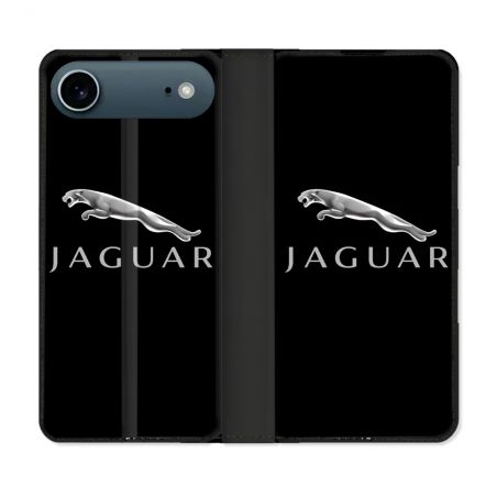 Housse cuir portefeuille Pour Iphone 17 Air Jaguar