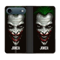 Housse cuir portefeuille Pour Iphone 17 Air Joker Noir