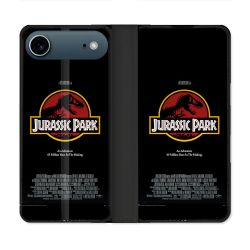 Housse cuir portefeuille Pour Iphone 17 Air Jurassic Park Affiche