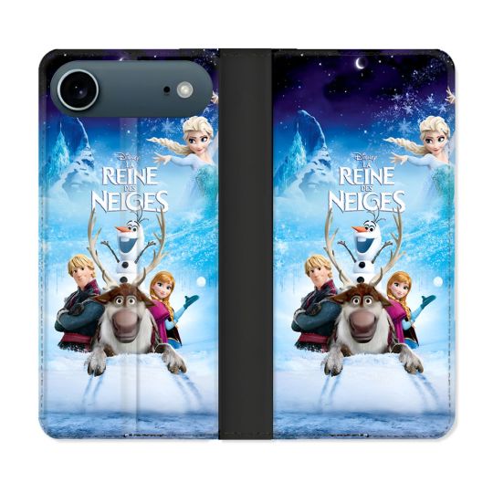 Housse cuir portefeuille Pour Iphone 17 Air La Reine Des Neiges