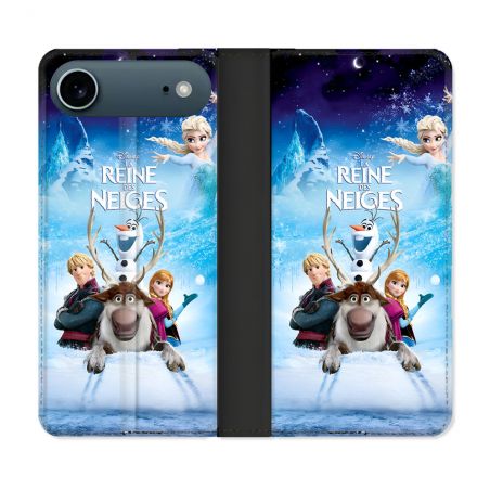 Housse cuir portefeuille Pour Iphone 17 Air La Reine Des Neiges