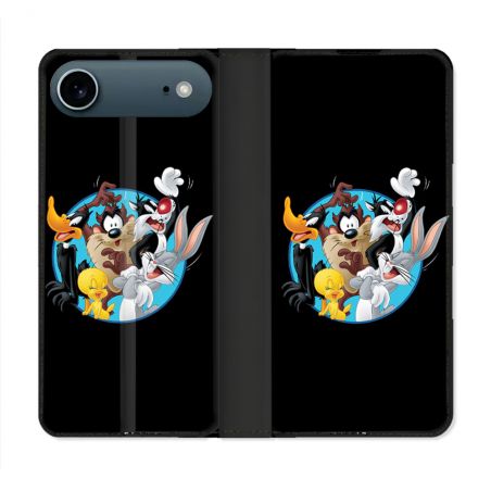 Housse cuir portefeuille Pour Iphone 17 Air Looney Tunes