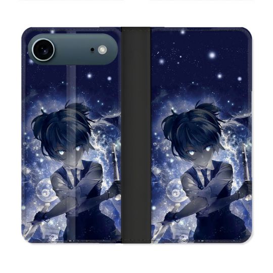 Housse cuir portefeuille Pour Iphone 17 Air Manga Assassination Classroom Nagisa
