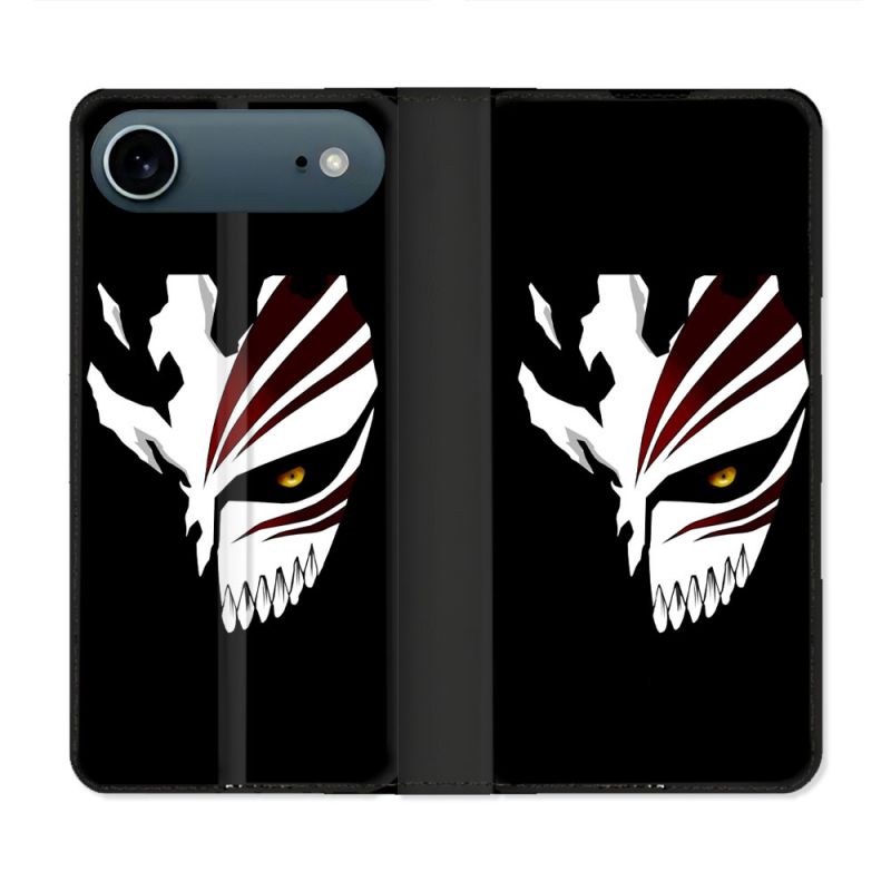 Housse cuir portefeuille Pour Iphone 17 Air Manga Bleach Masque