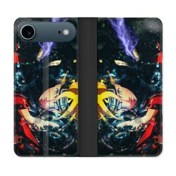 Housse cuir portefeuille Pour Iphone 17 Air Manga Boruto Eclair