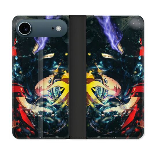 Housse cuir portefeuille Pour Iphone 17 Air Manga Boruto Eclair