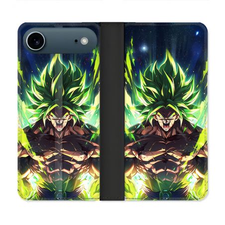 Housse cuir portefeuille Pour Iphone 17 Air Manga Dragon Ball Broly
