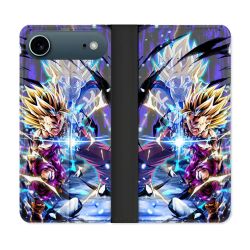 Housse cuir portefeuille Pour Iphone 17 Air Manga Dragon Ball Sangohan Duo