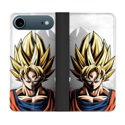 Housse cuir portefeuille Pour Iphone 17 Air Manga Dragon Ball Sangoku Portrait