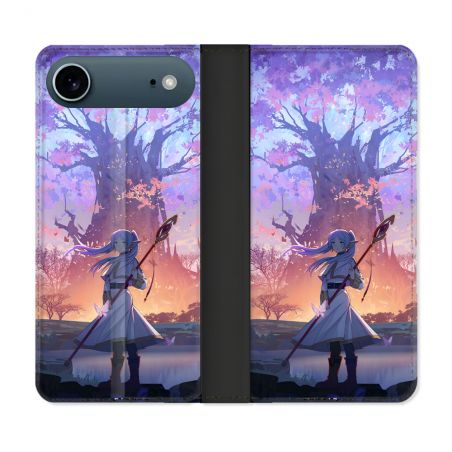 Housse cuir portefeuille Pour Iphone 17 Air Manga Frieren