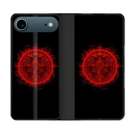 Housse cuir portefeuille Pour Iphone 17 Air Manga Fullmetal Alchemist Logo