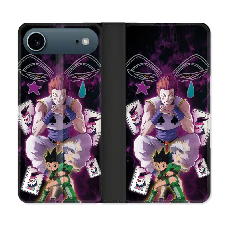 Housse cuir portefeuille Pour Iphone 17 Air Manga Hunter X Hunter Hisoka
