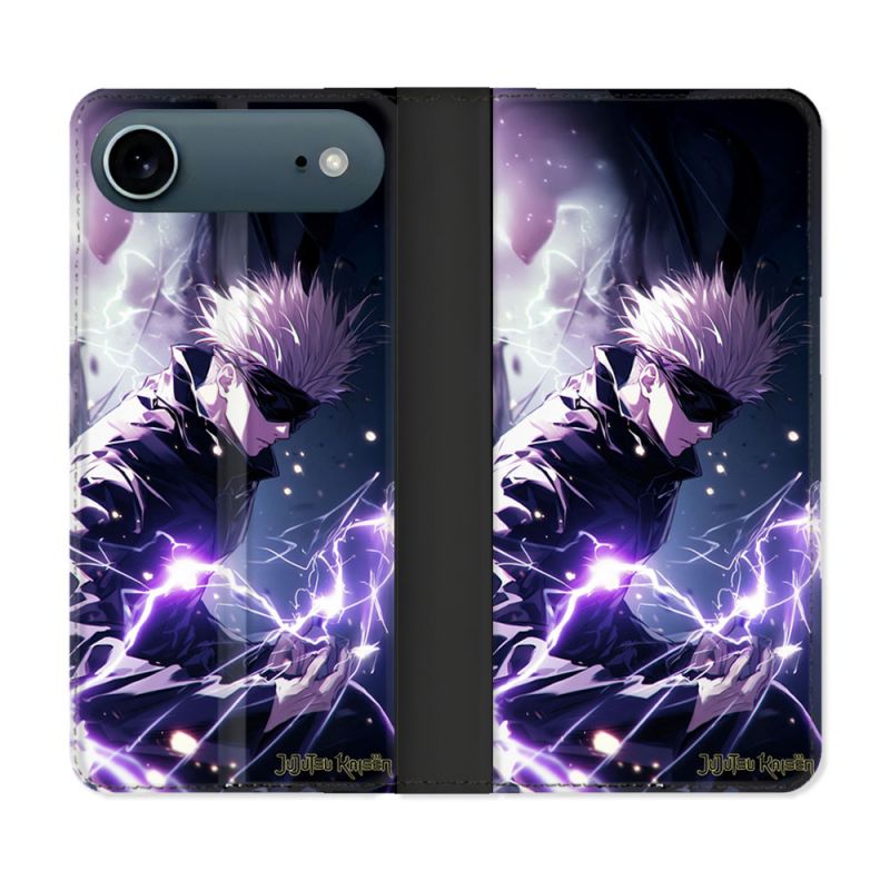 Housse cuir portefeuille Pour Iphone 17 Air Manga Jujutsu Kaisen Gojo Saturo