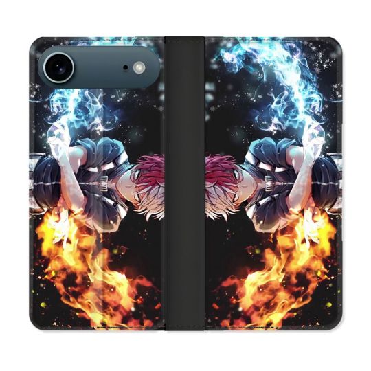 Housse cuir portefeuille Pour Iphone 17 Air Manga My Hero Academia Shoto