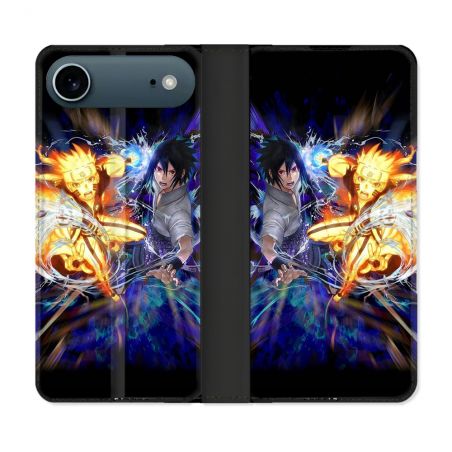 Housse cuir portefeuille Pour Iphone 17 Air Manga Naruto VS