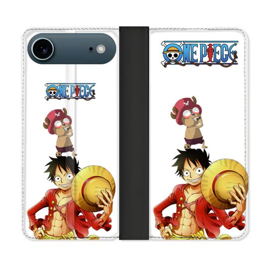 Housse cuir portefeuille Pour Iphone 17 Air Manga One Piece Chopper