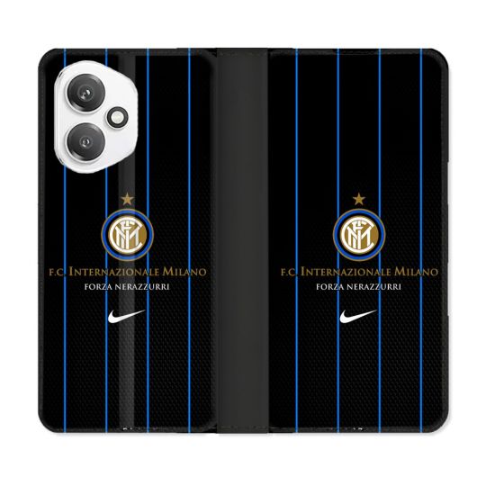 Housse cuir portefeuille Pour Honor 400 5G Foot Inter Milan